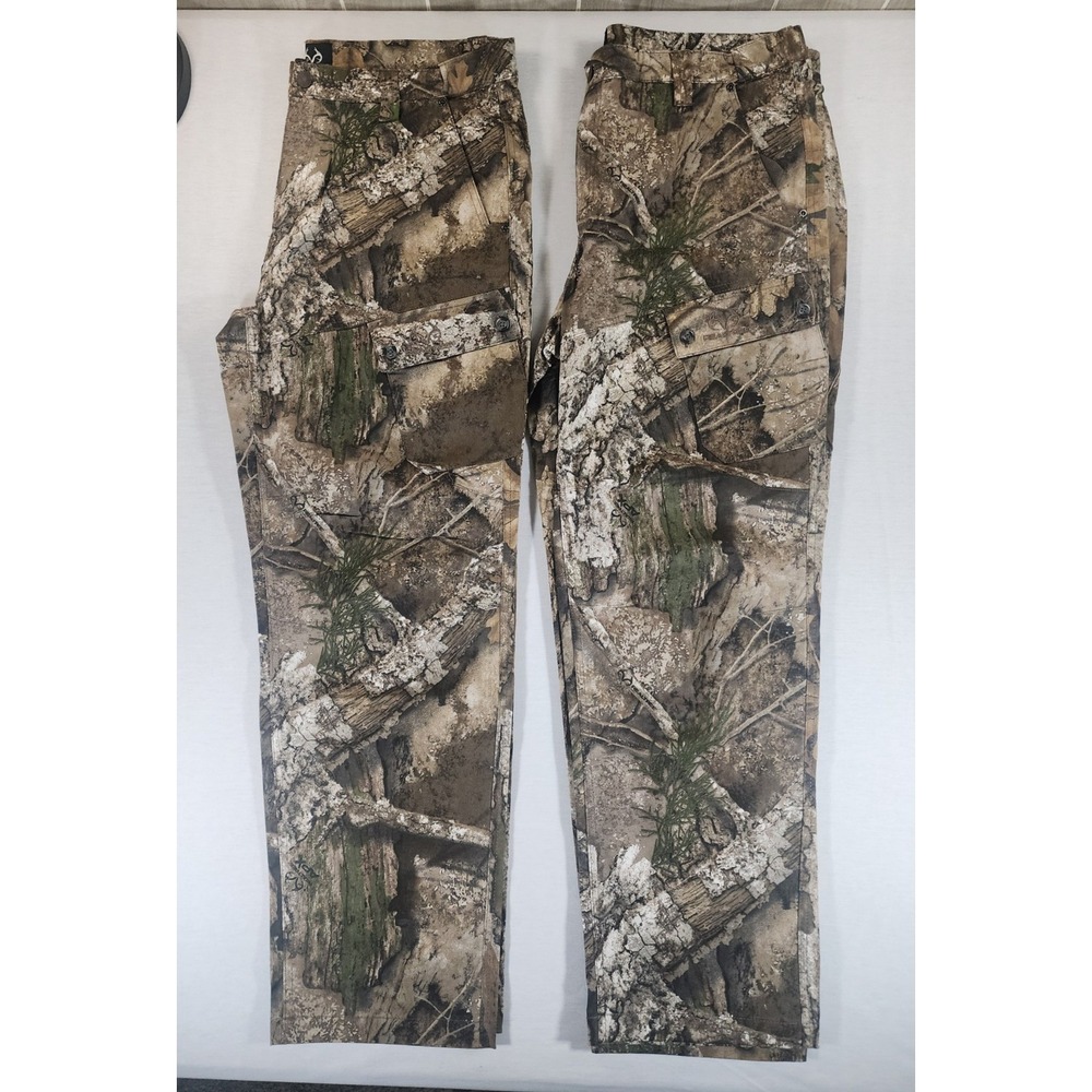 Realtree APX Camo Hunting Pants 2PACK Mens XL Brown Cargo Stretch 36012994